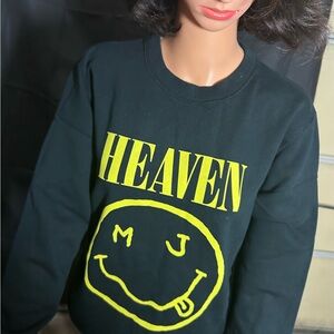 Marc Jacobs Black Sweatshirt with Yellow Graphic
